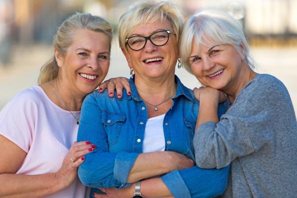 Women laughing
